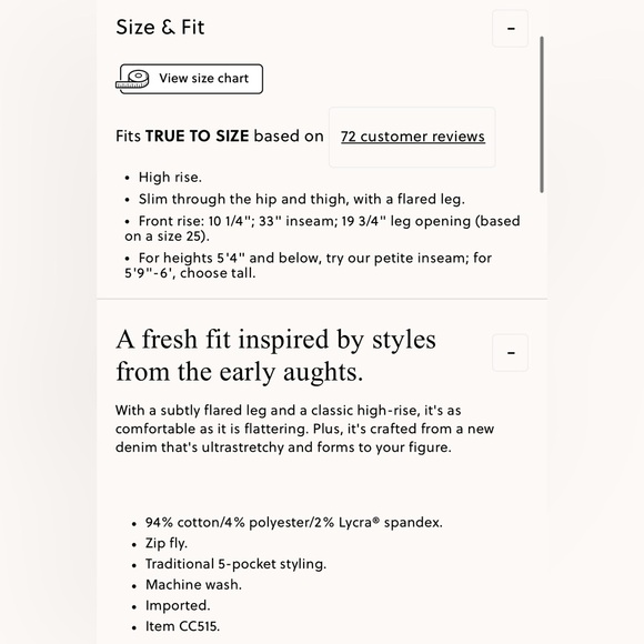 J. Crew High Rise Boot Cut Jeans in 2003 Super stretch Size 29 Style CC515 - Picture 9 of 9